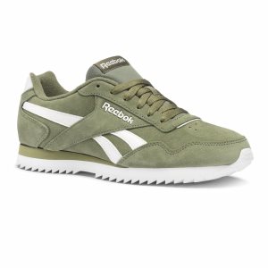 Adidasy Męskie Reebok Royal Glide Ripple Zielone/Białe PL 68OZCFK